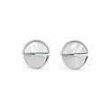 Aishri Silver Tone Designer Fashion Earrings