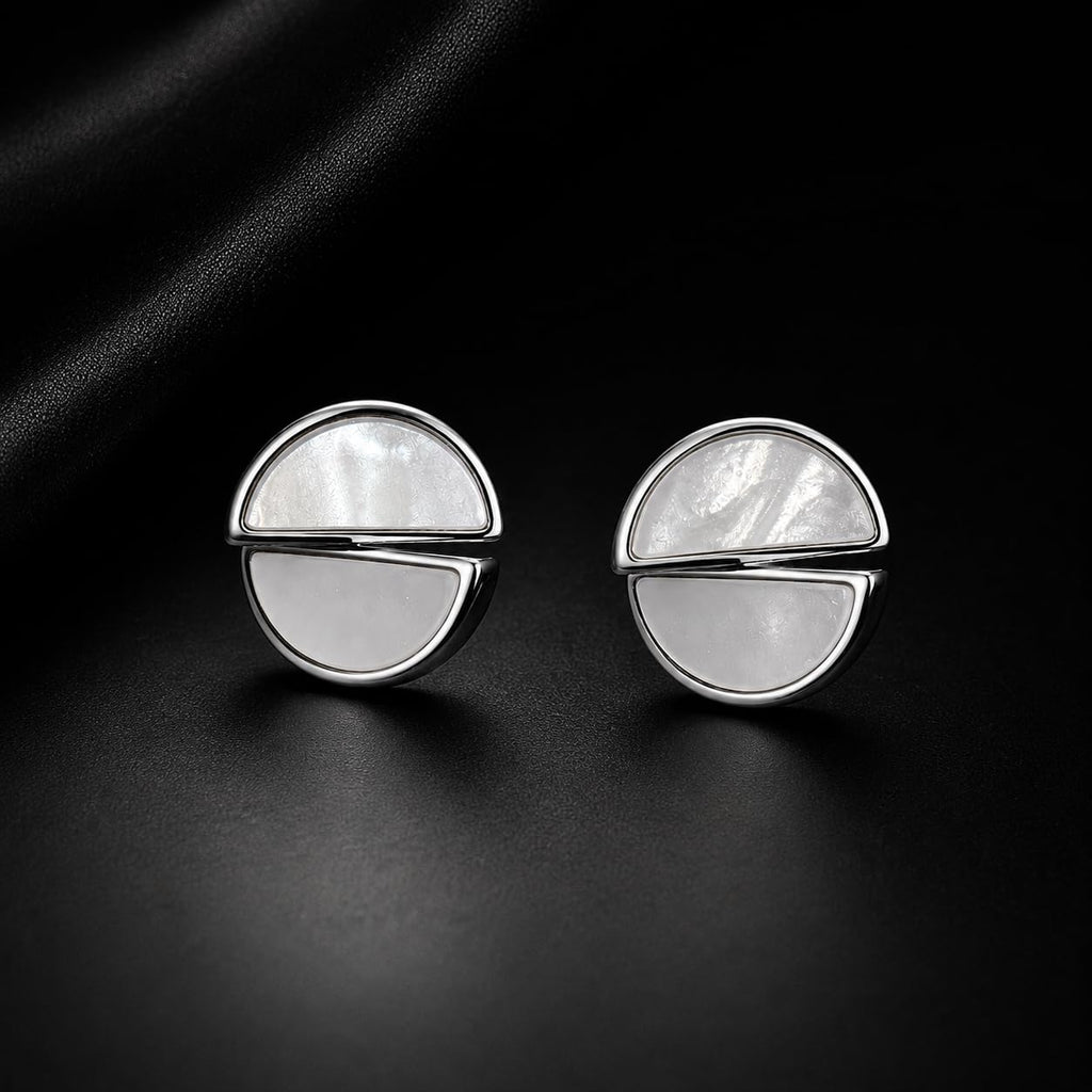 Aishri Silver Tone Designer Fashion Earrings