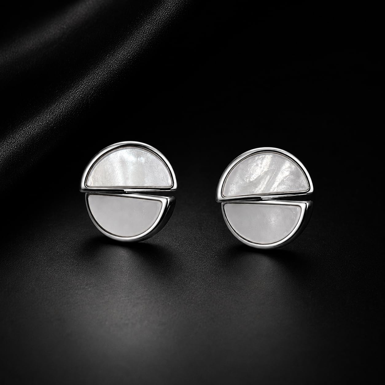 Aishri Silver Tone Designer Fashion Earrings