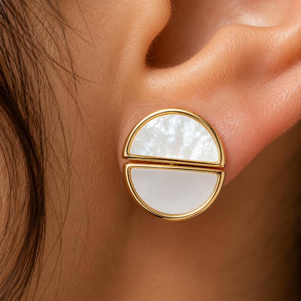 Aishri Gold Tone Designer Fashion Earrings